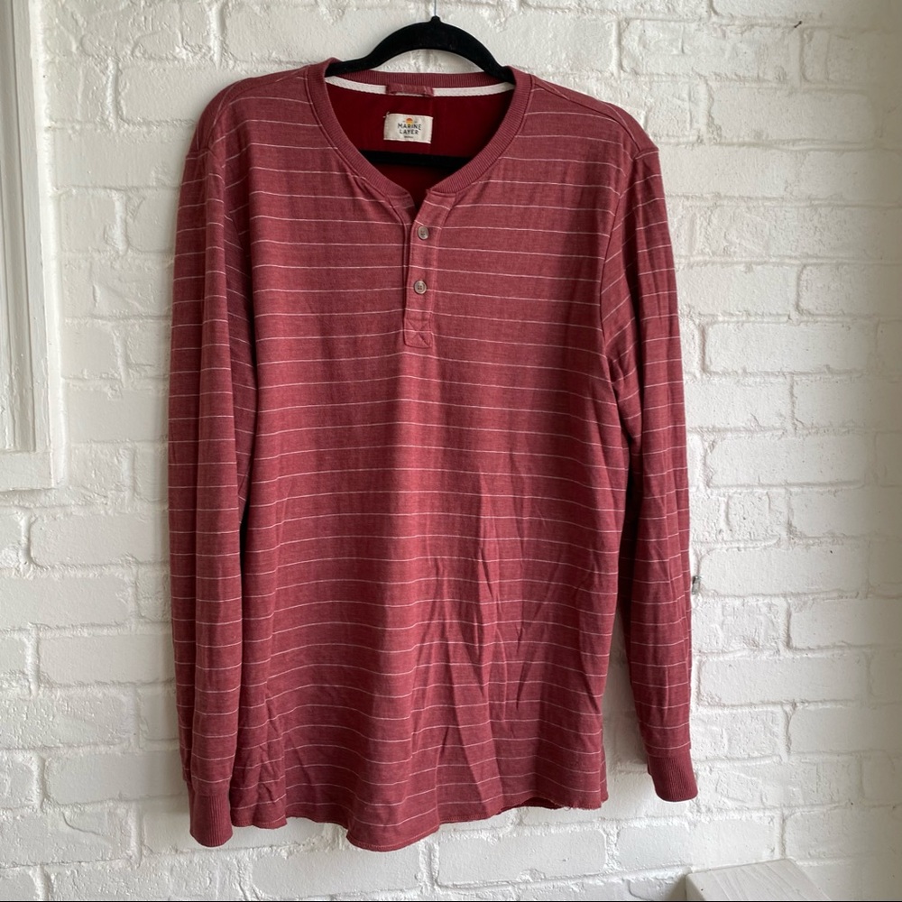 Marine Layer Long Sleeve Shirt Size Large